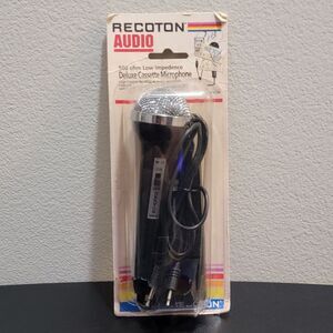 New Recoton Audio Cassette Microphone 500‎ OHM Low Impedance DM-150